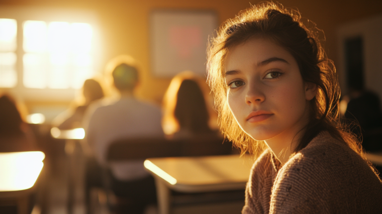 A Student in A Classroom, Reflecting the Future of Education